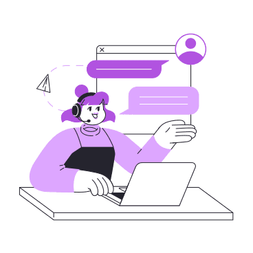 Diálogo de chat con servicio de soporte